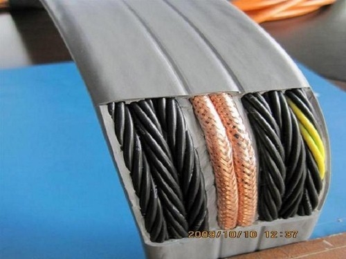 Flat Traveling Cable for Elevator use, Flat Travel Cable 40cores