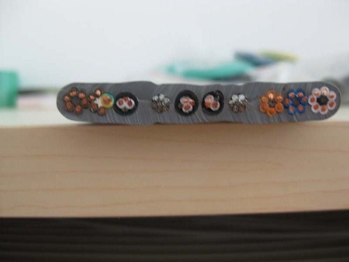 Flat Traveling Cable for Elevator use, Shielded Flat Travel Cable 64cores with Network Cable CAT6E