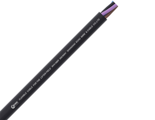 Flexible Drum-Reeling Cable, Drum Cable, Reel Cable, FLEXIBLE CABLE for PASSENGER / MATERIAL HOIST RVV-NBR-PUR 4*25